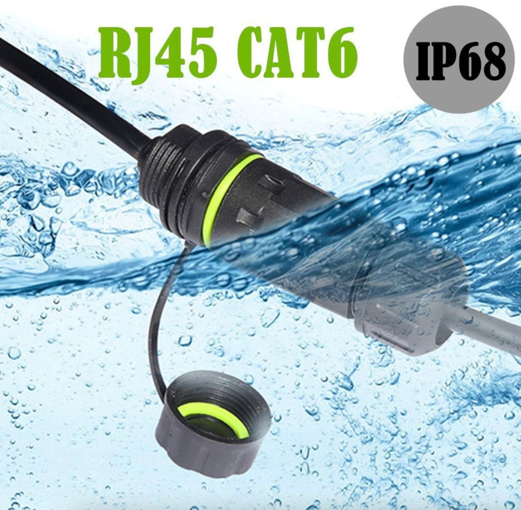 RJ45 M20 IP68 Waterproof Panel Mount Ethernet Connector