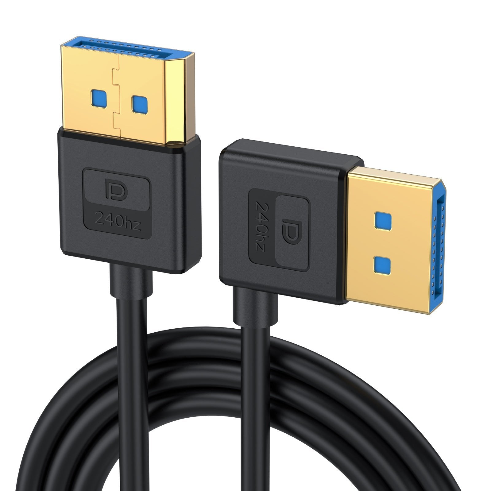 DisplayPort 1.4 right angle DP to DP cable