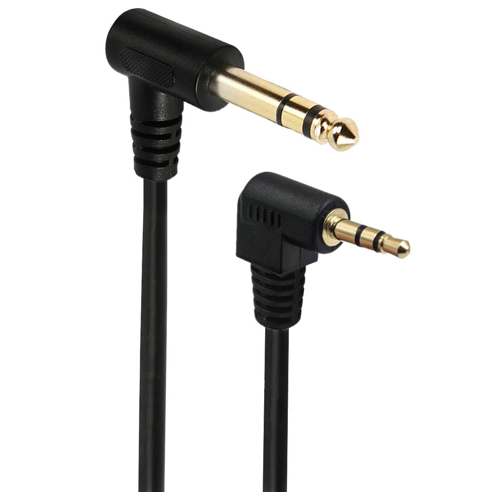 3.5mm (1/8 inch) Male TRS to 6.35mm (1/4 inch) Male TS Audio Stereo Cable 1.8m
