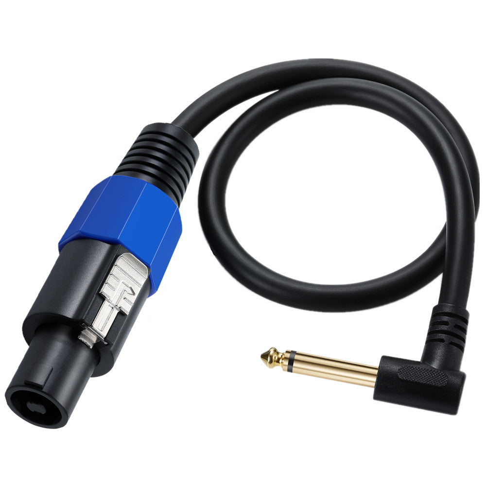 1/4" 6.35mm Mono Speaker Cable with Twist Lock 0.5m