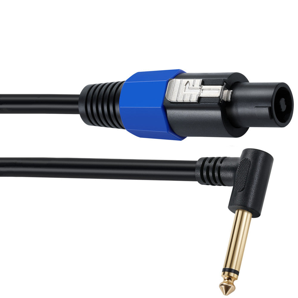 1/4" 6.35mm Mono Speaker Cable with Twist Lock 0.5m