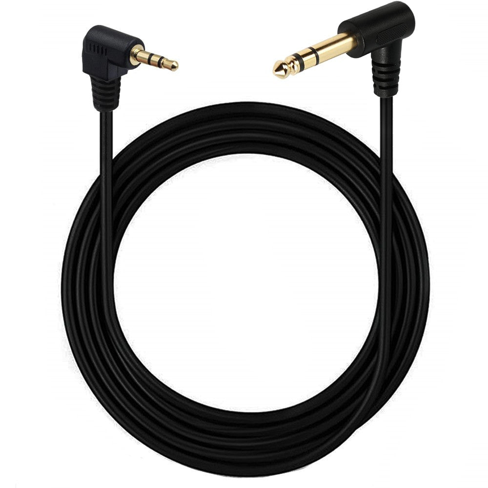3.5mm (1/8 inch) Male TRS to 6.35mm (1/4 inch) Male TS Audio Stereo Cable 1.8m