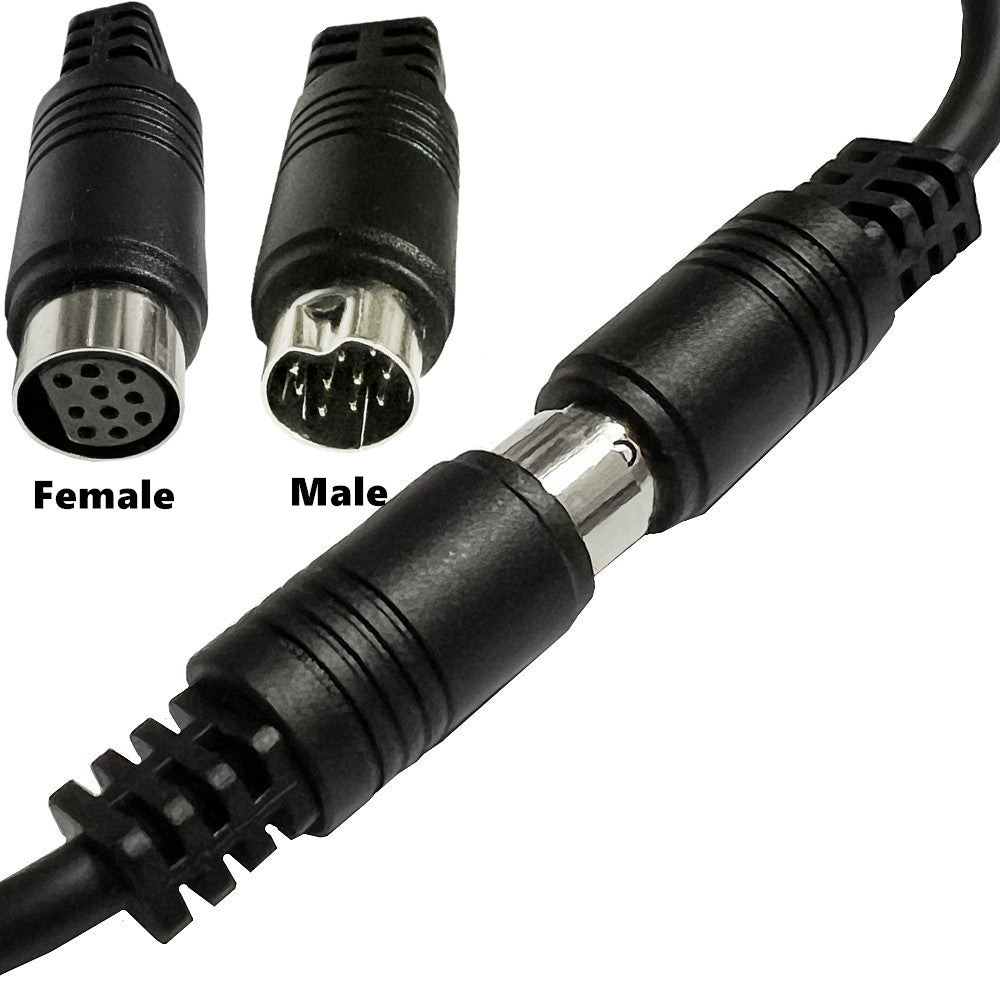 10Pin Male to 10Pin Female Audio Input Cable