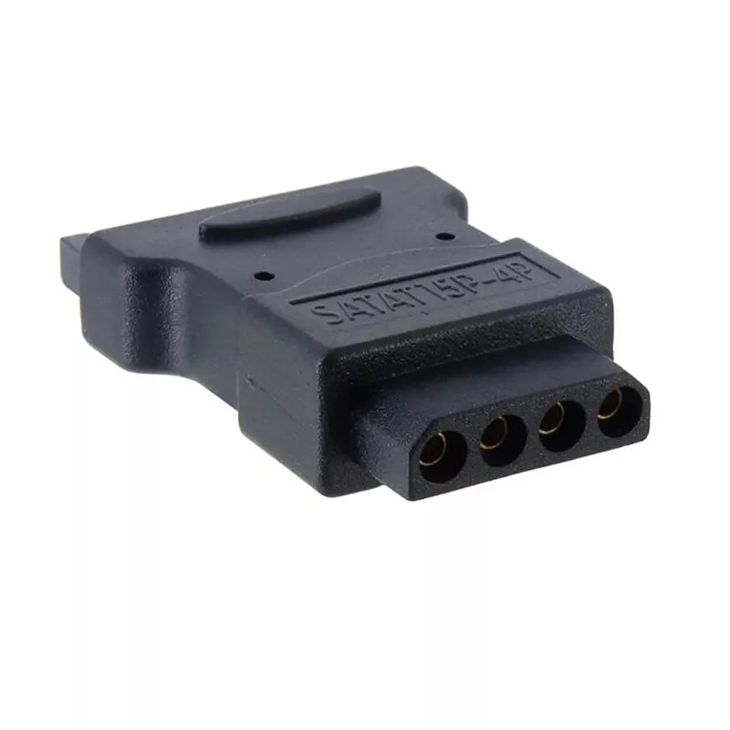 SATA power plug to 4 pin IDE Molex connector detail