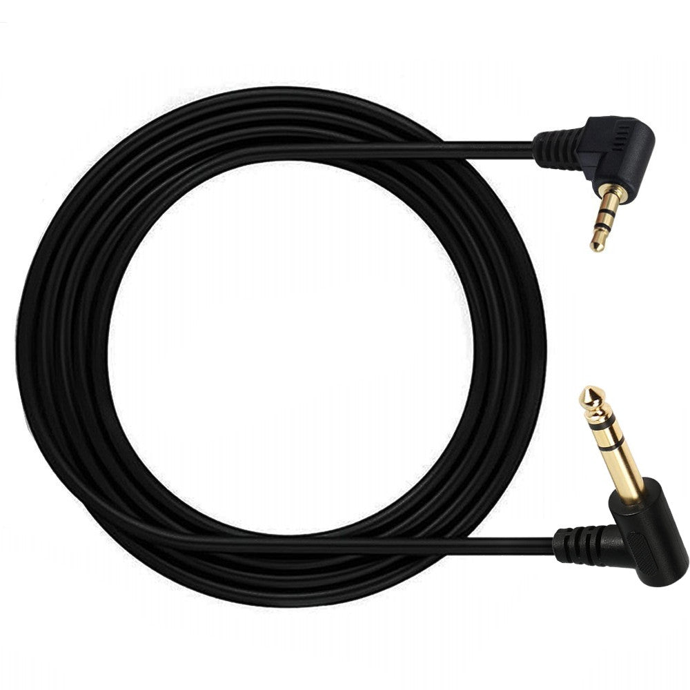 3.5mm (1/8 inch) Male TRS to 6.35mm (1/4 inch) Male TS Audio Stereo Cable 1.8m