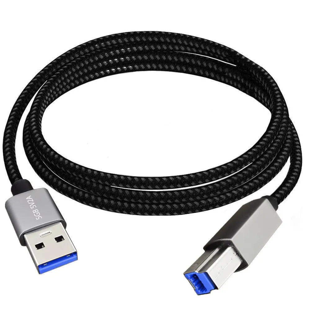 USB 3.0 A Male to Type B Male Super Speed Flexible Printer Cable