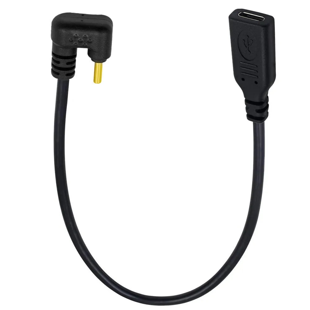 USB-C U Angled Male to USB-C Female Extension Cable