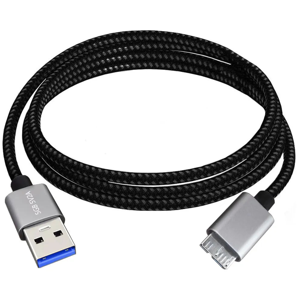 Micro B to USB 3.0 A External Hard Drive Cable