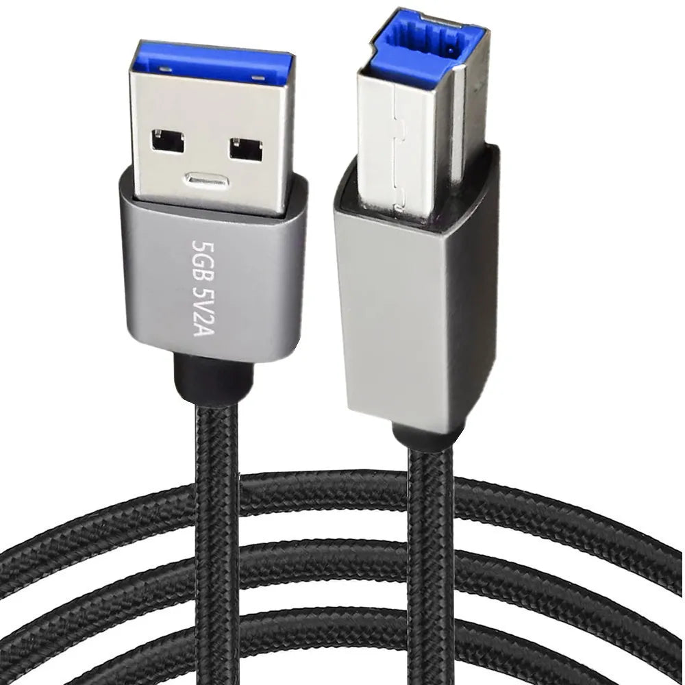 USB 3.0 A Male to Type B Male Super Speed Flexible Printer Cable