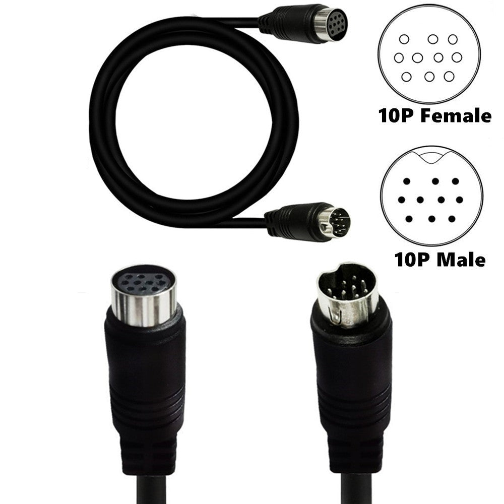 10Pin Male to 10Pin Female Audio Input Cable