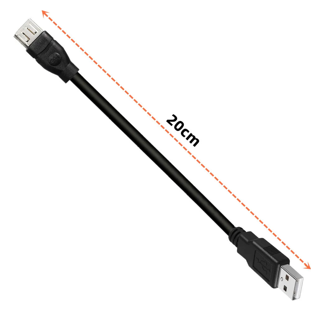 IEEE1394 6 Pin Female to USB 2.0 A Male Cable 0.2m