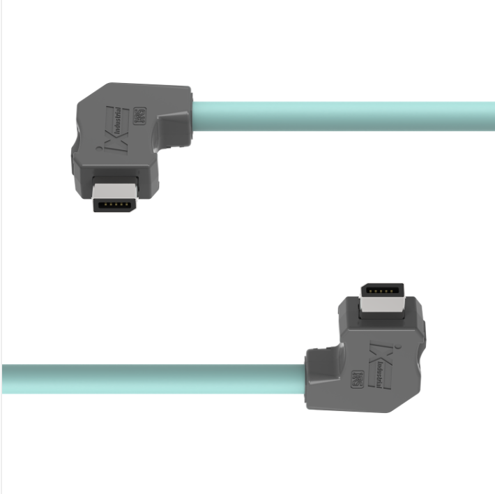 Shielded IX B Key to B Key TPE teal Ethernet cable