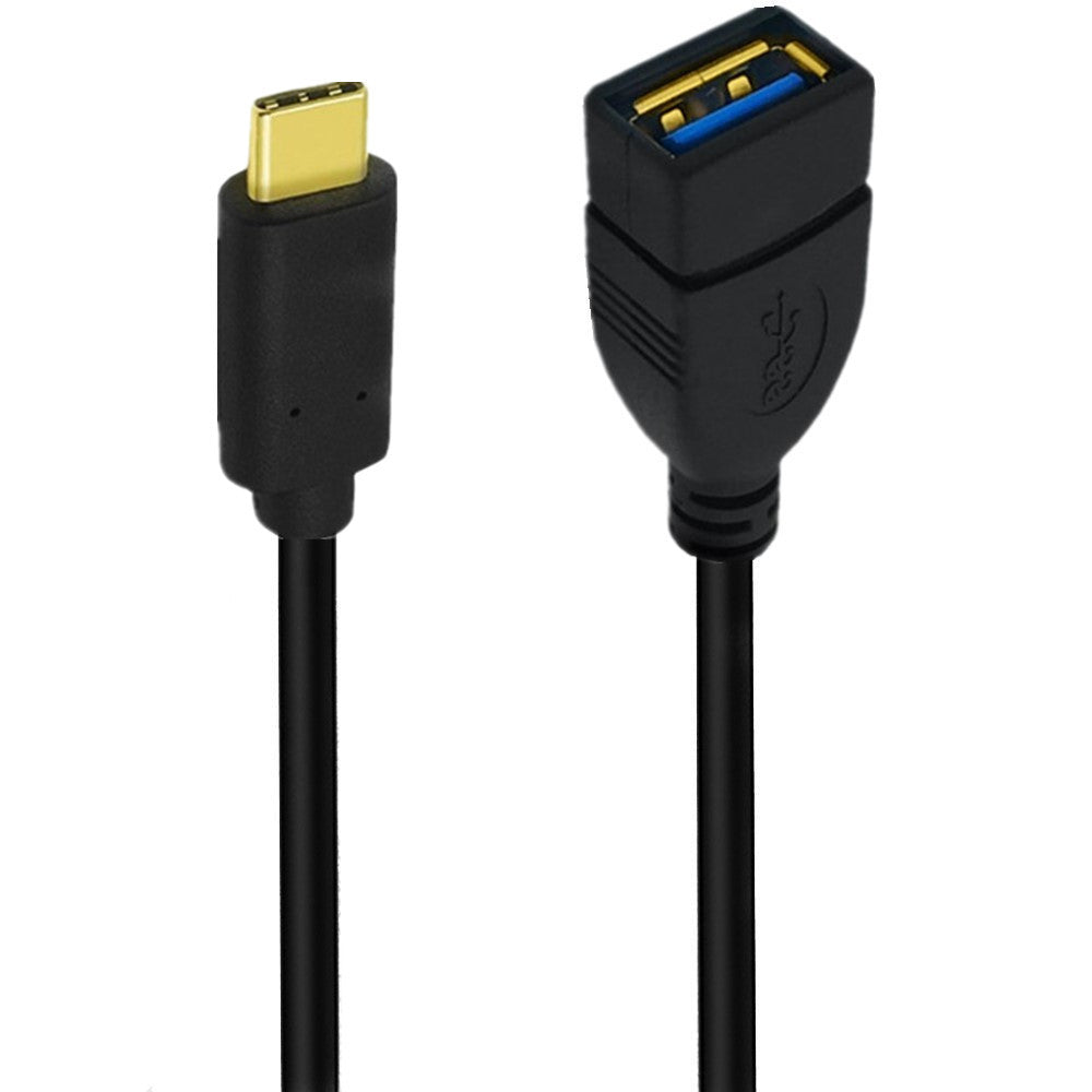 Short USB-C OTG adapter cable for phone tablet laptop