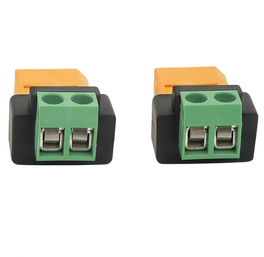 XT60 female DC power connector with screw terminals for bare wires