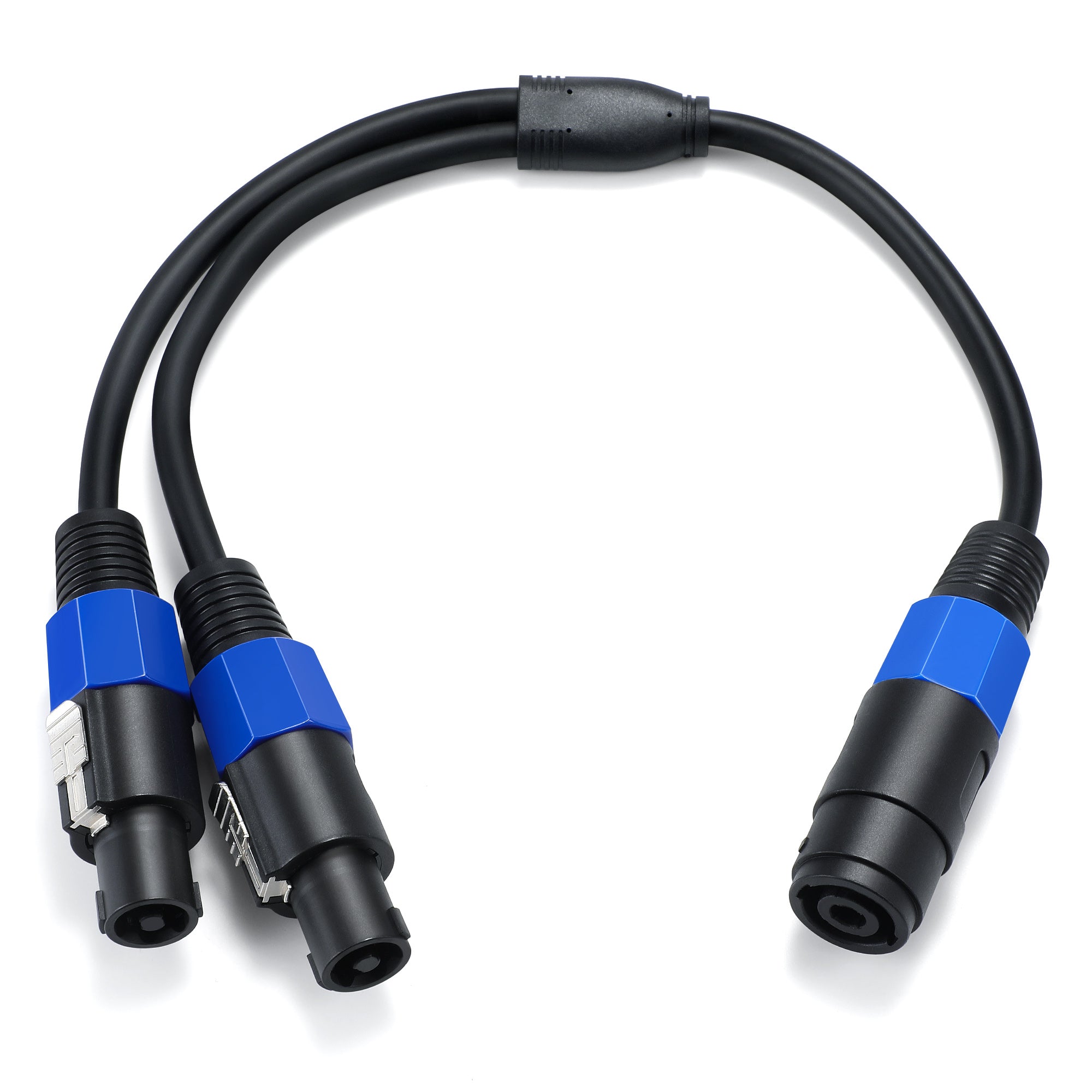 speaker Y splitter cable with locking connectors