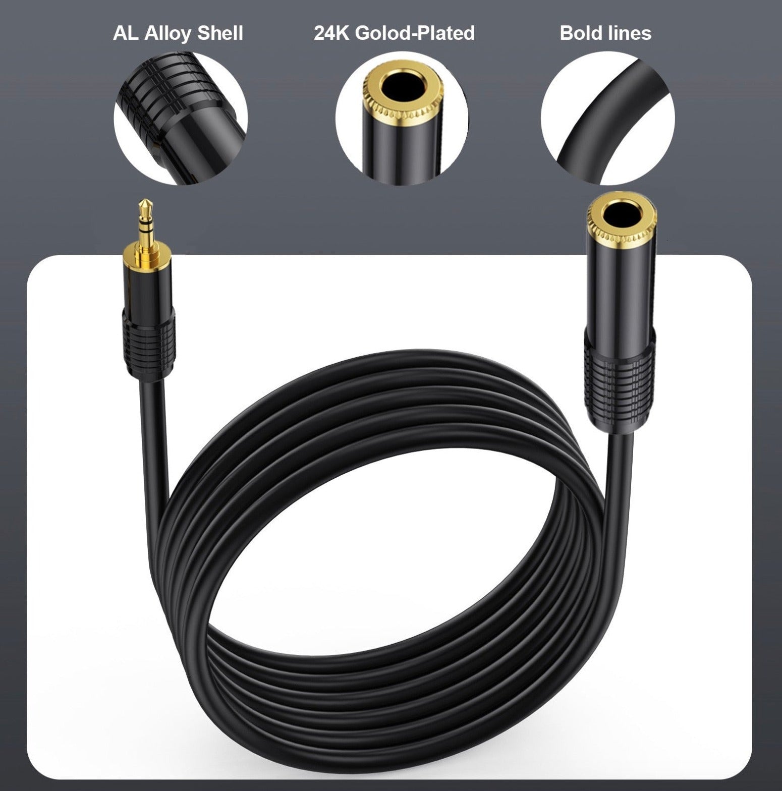6.35mm socket to 3.5mm mini jack plug cable