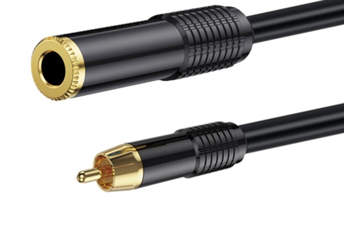 1/4 inch mono jack female to RCA phono male converter