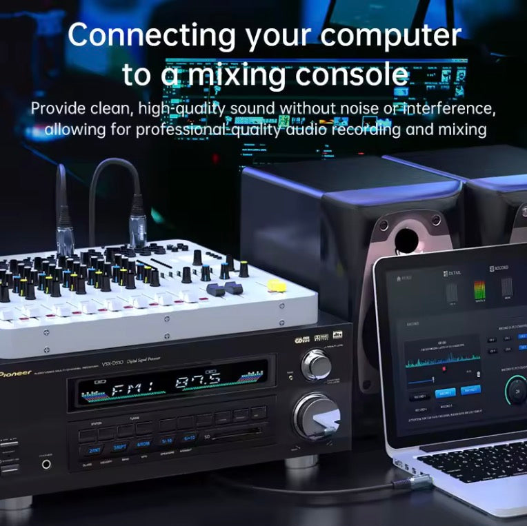 Twin XLR female to 3.5mm mini jack Y-splitter breakout cable for recording, video and professional audio use