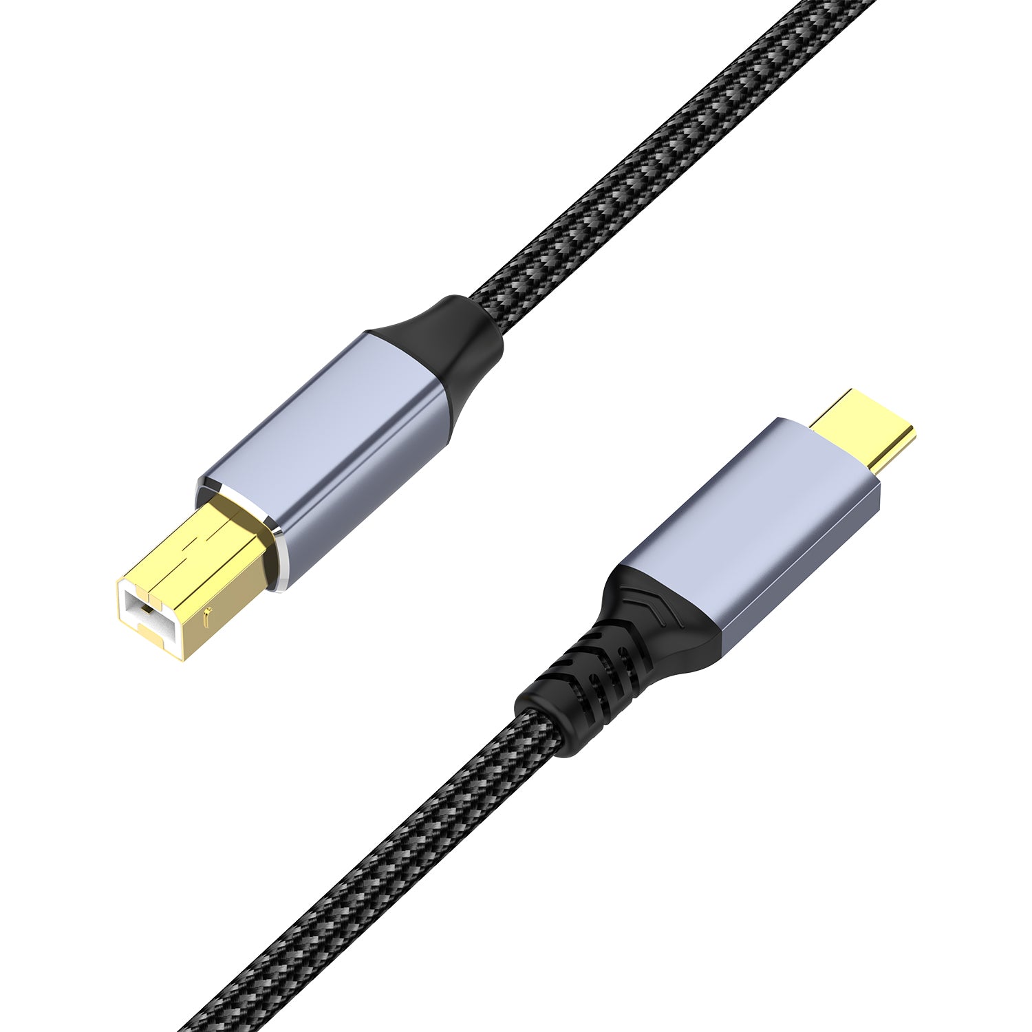 USB C Printer Cable, Type C to USB 2.0 Type B Scanner Connector