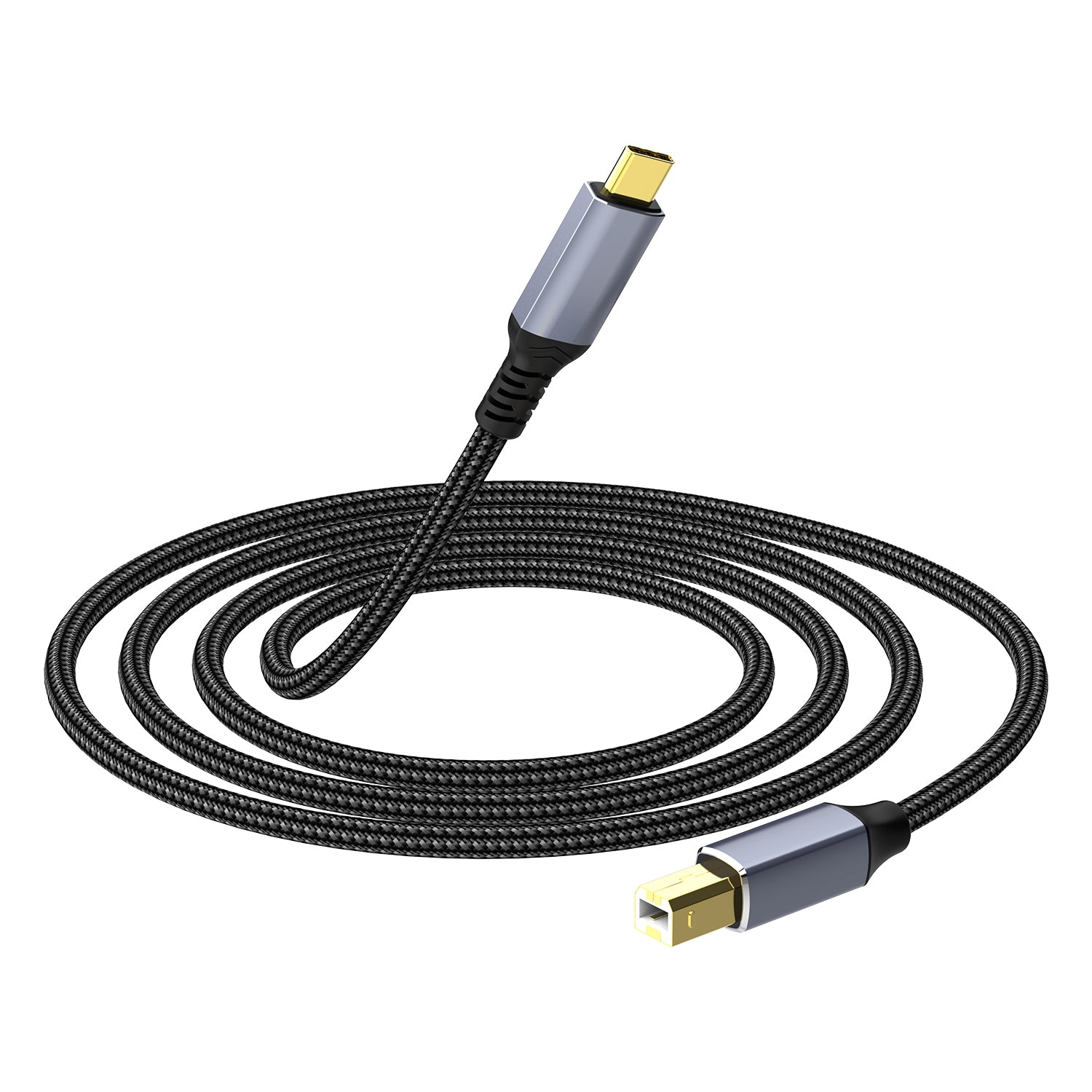 USB C Printer Cable, Type C to USB 2.0 Type B Scanner Connector