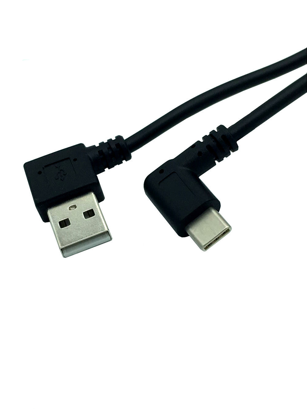 USB-A to USB-C spiral data and charging cable