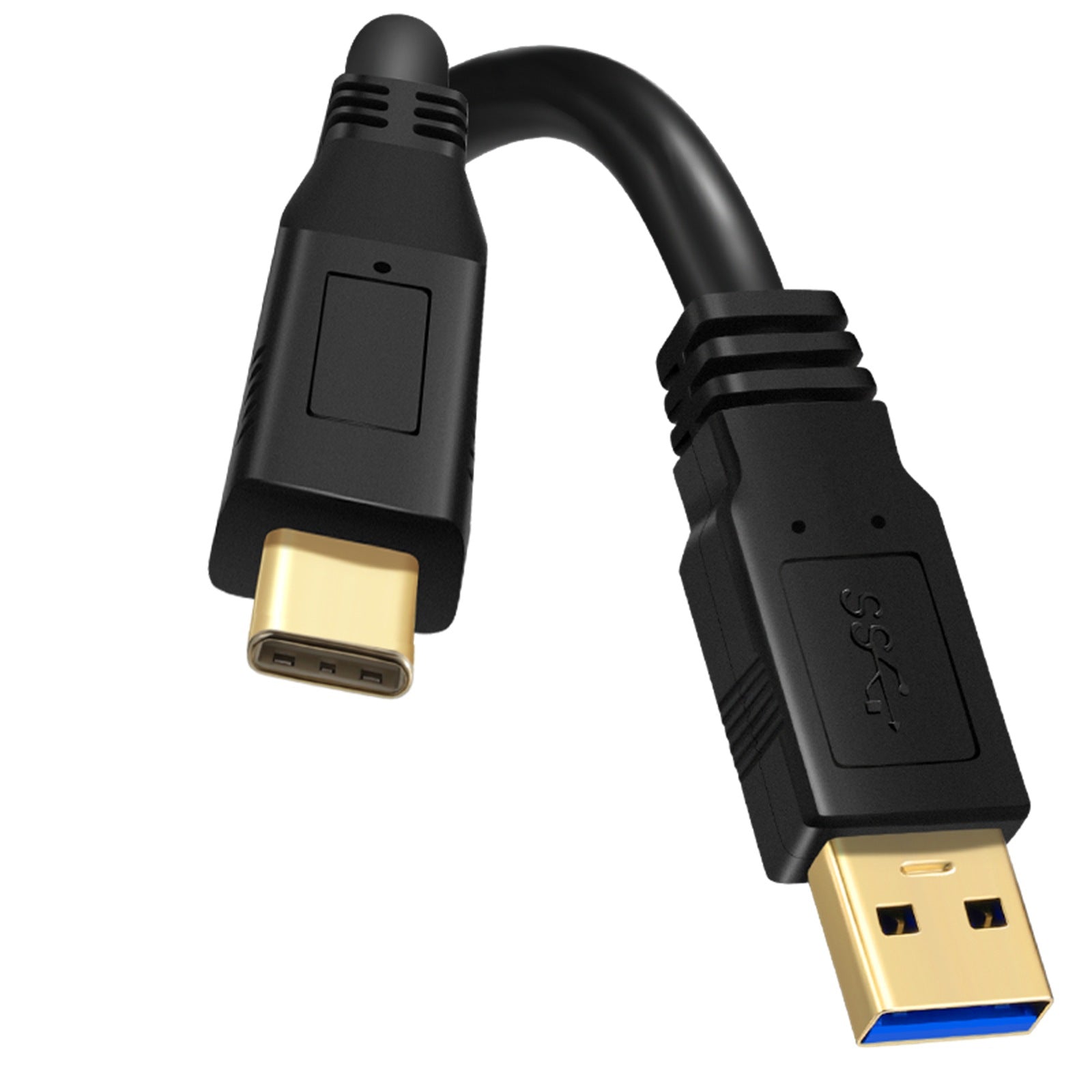 USB-A to USB-C industrial cable with extended length