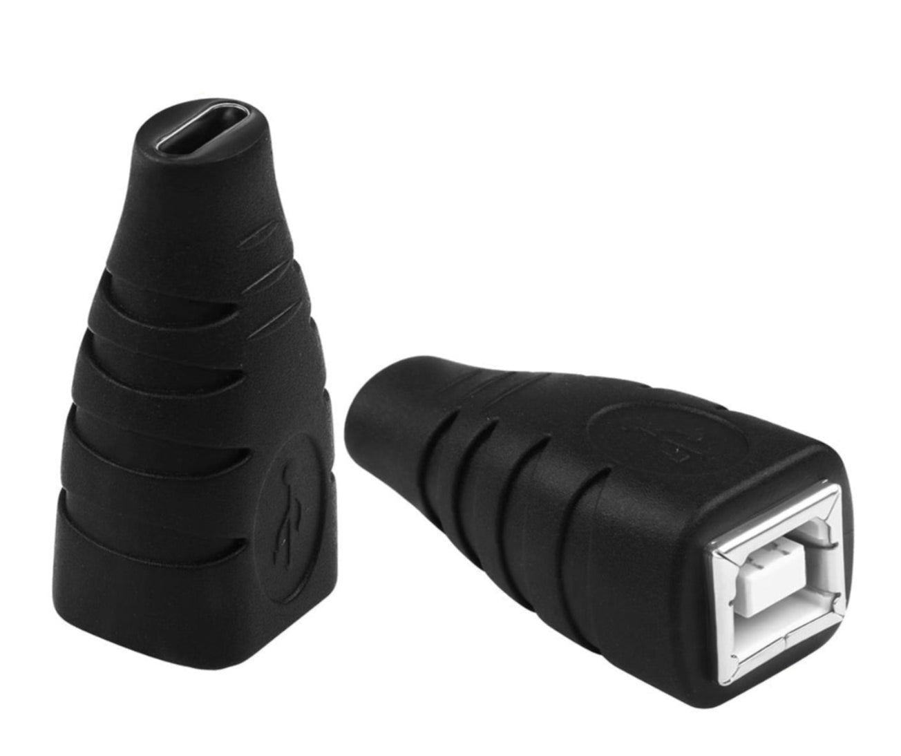 USB-B to USB-C extension adapter with Type-C female to USB-B female connector for MIDI keyboards and audio equipment