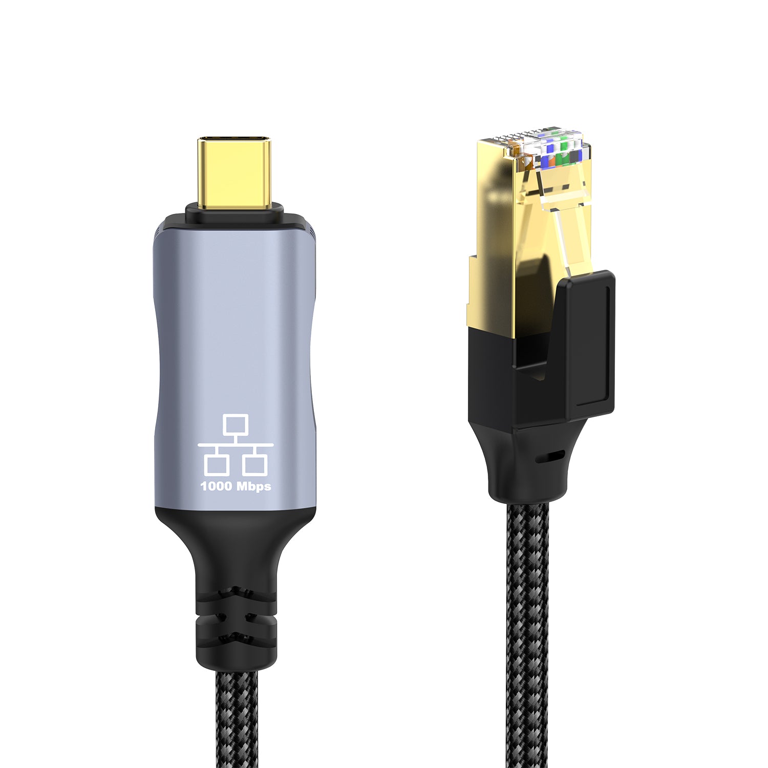 USB C to RJ45 Gigabit Ethernet Cable, Type C to RJ45 LAN Network Connector | 1000Mbps