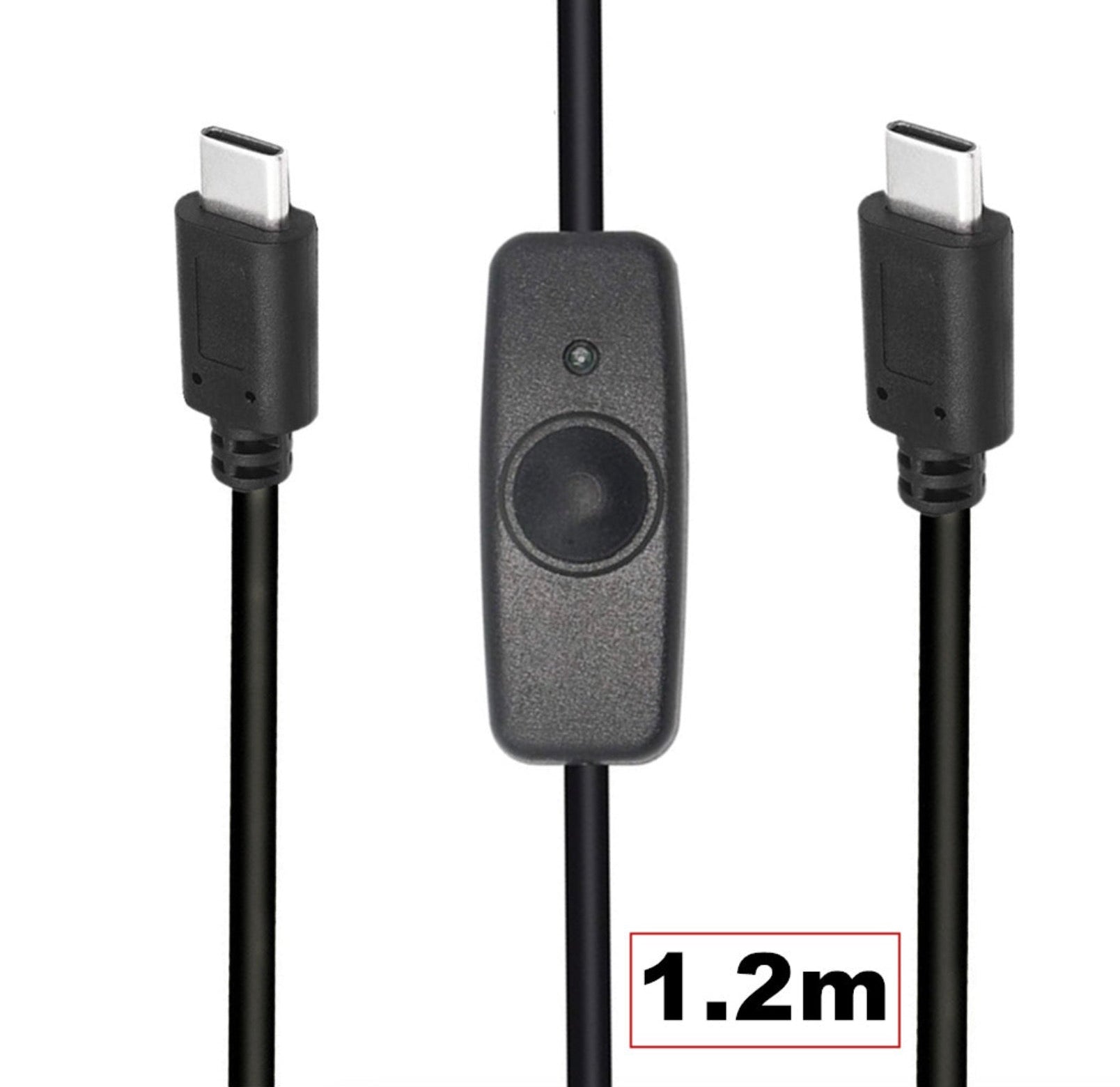 USB C to USB C 2A charging cable close up