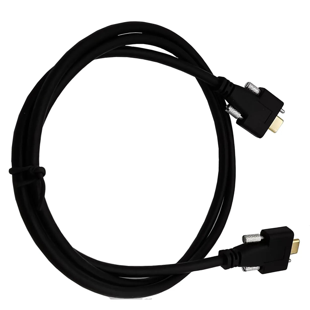 High-speed USB-C male to male panel mount cable supporting 10Gbps data transfer