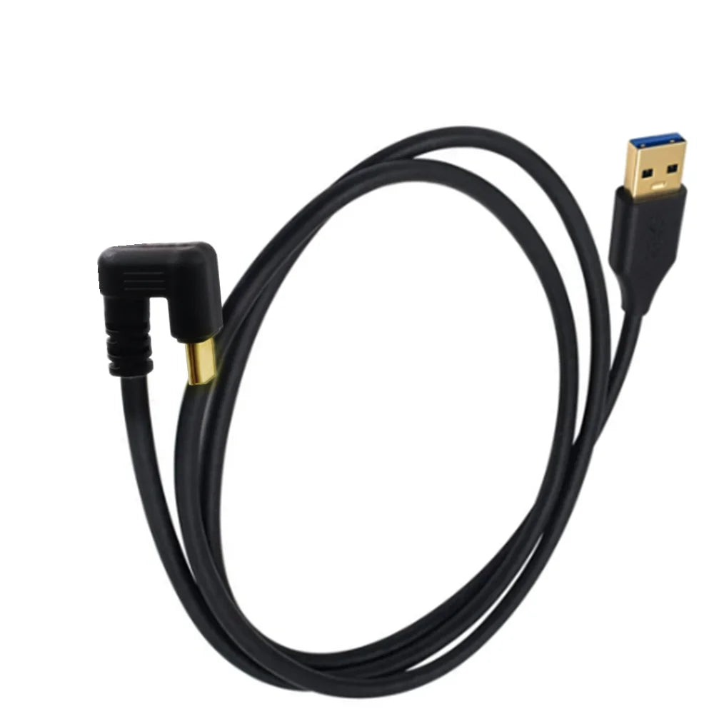 USB-C U-shaped connector cable for smartphones, tablets, and laptops