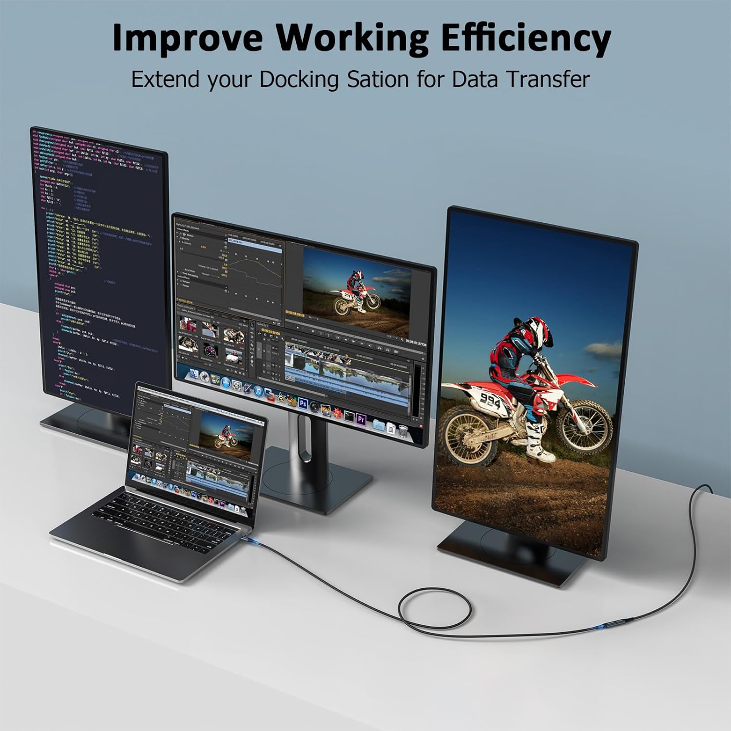 USB-C extension cable 10Gbps 100W power delivery