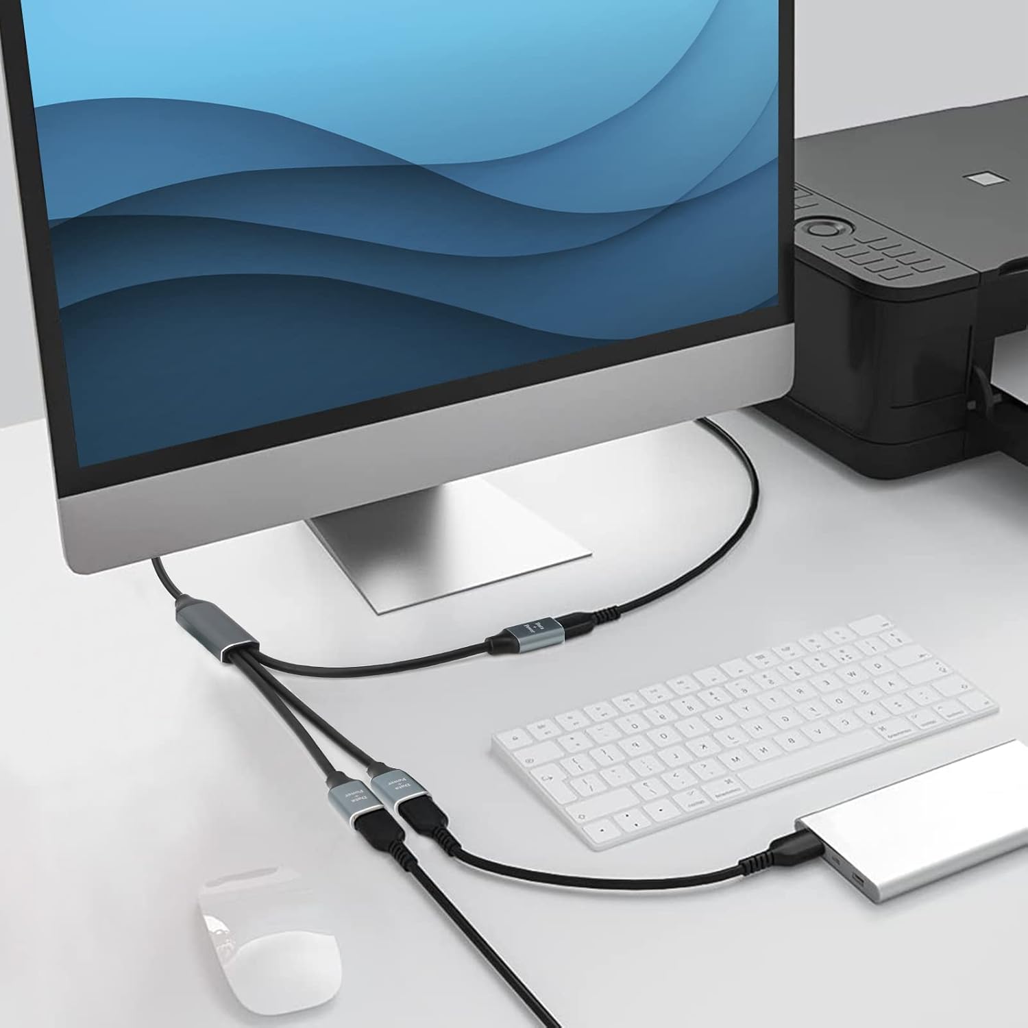 USB-C to 3 port USB-A adapter cable 