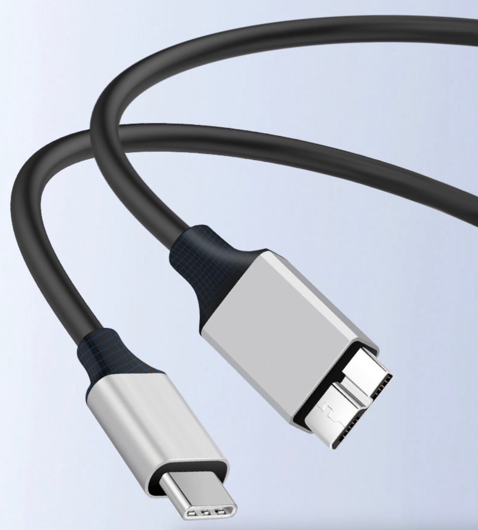 USB-C to Micro-B USB 3.0 hard drive data cable