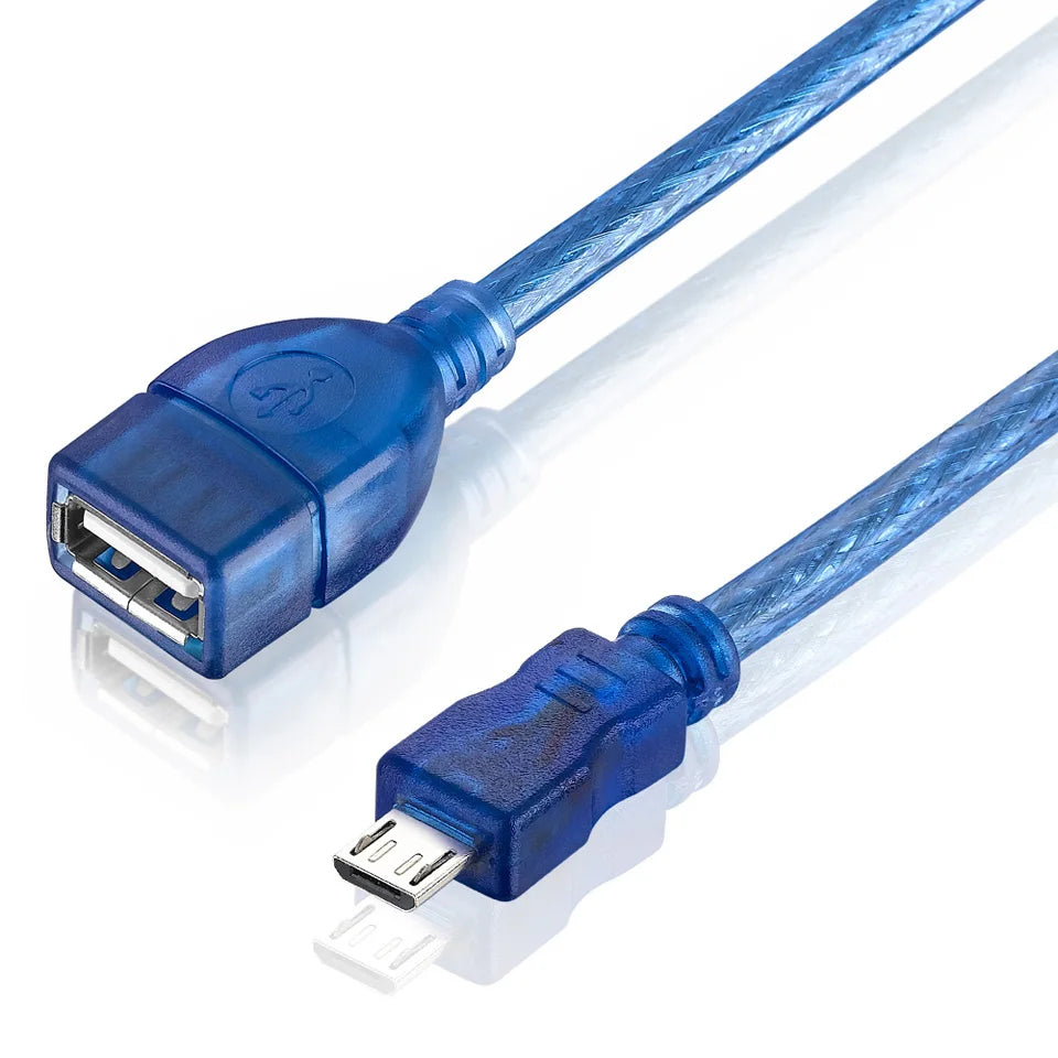 Micro 5Pin B Male to USB 2.0 A Female OTG Extension Cable