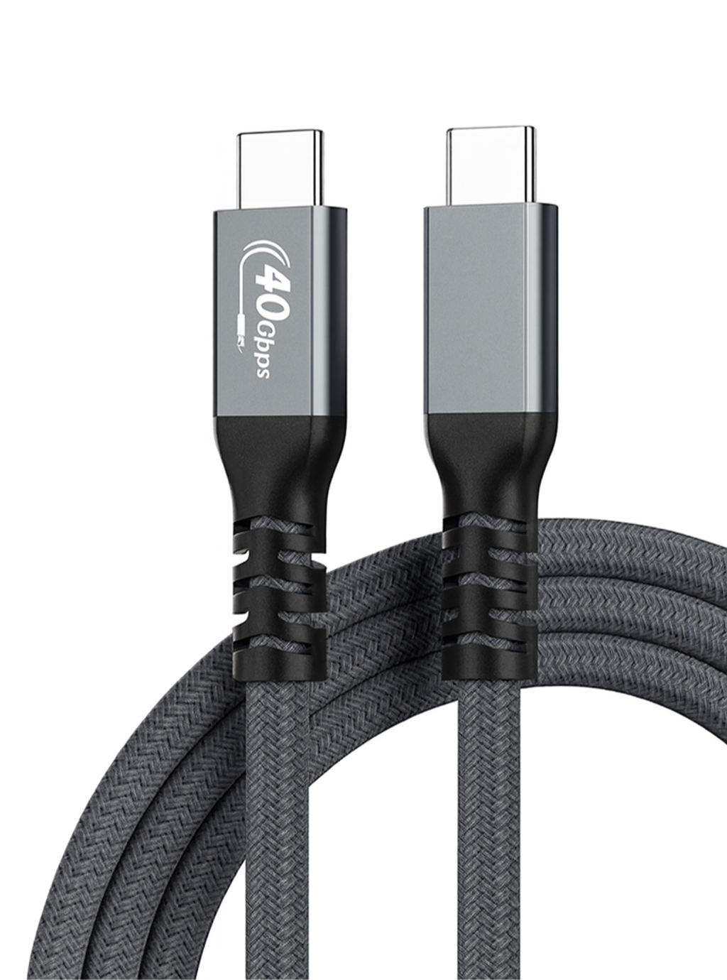 USB4 USB-C to USB-C braided cable 0.5m with 100W fast charging, 40Gbps data transfer, and 8K video support
