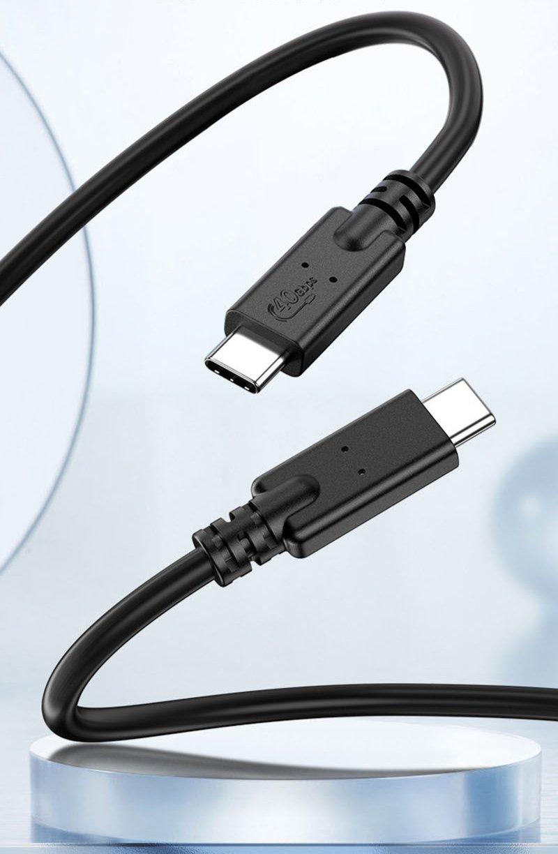 USB4 USB-C to USB-C cable 40Gbps data transfer PD 100W charging