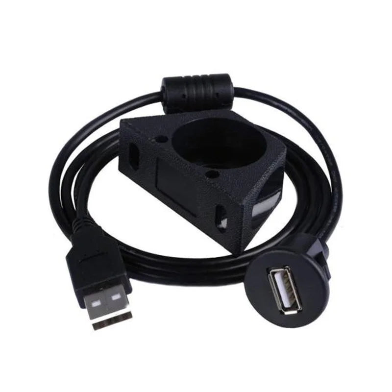 USB 2.0 flush mount extension cable for car dashboar