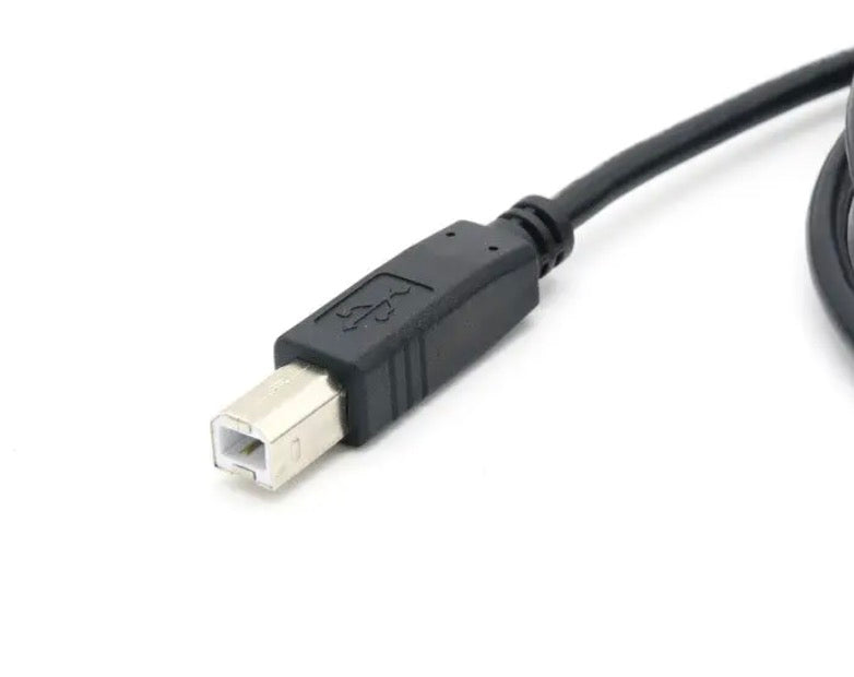 High-speed USB-A to USB-B printer cable with durable PVC jacket