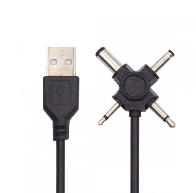 USB to DC barrel connector cable 5.5x2.1mm 4.0x1.7mm 3.5mm 2.5mm