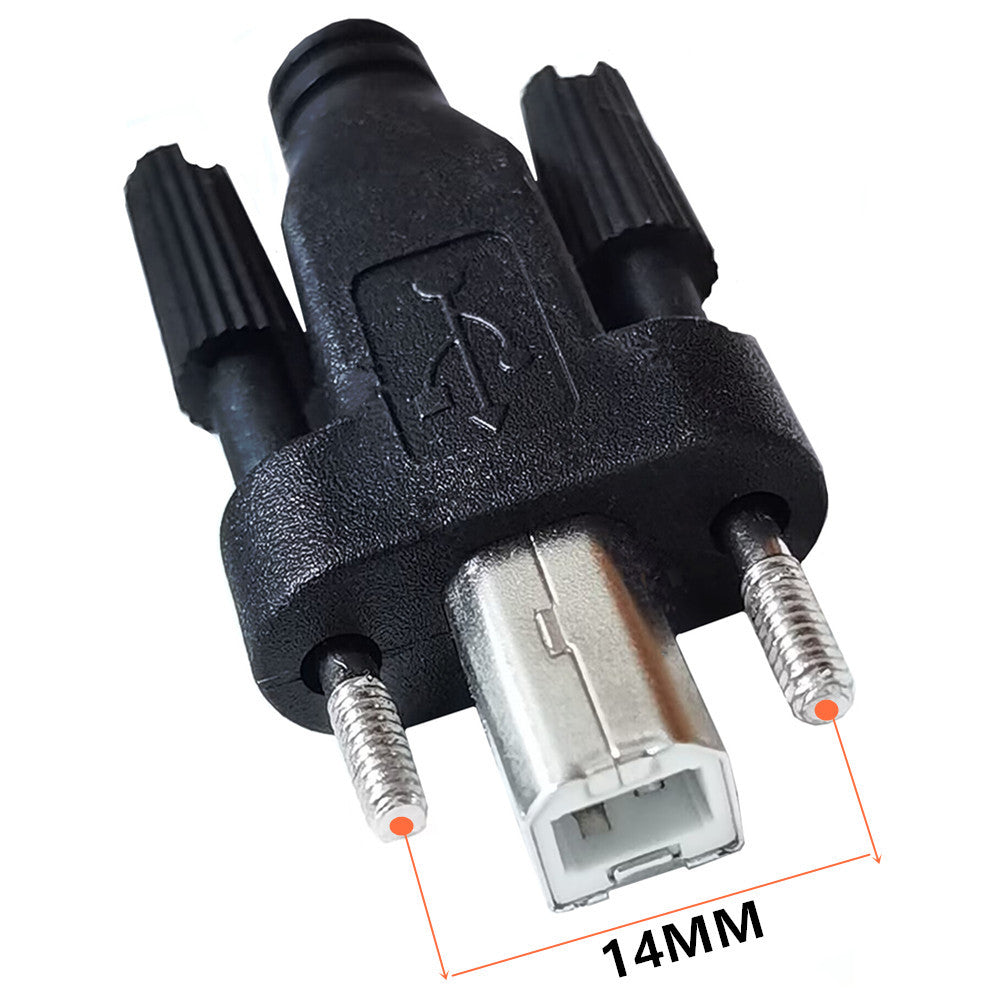 USB panel mount extension cable with screw fixing