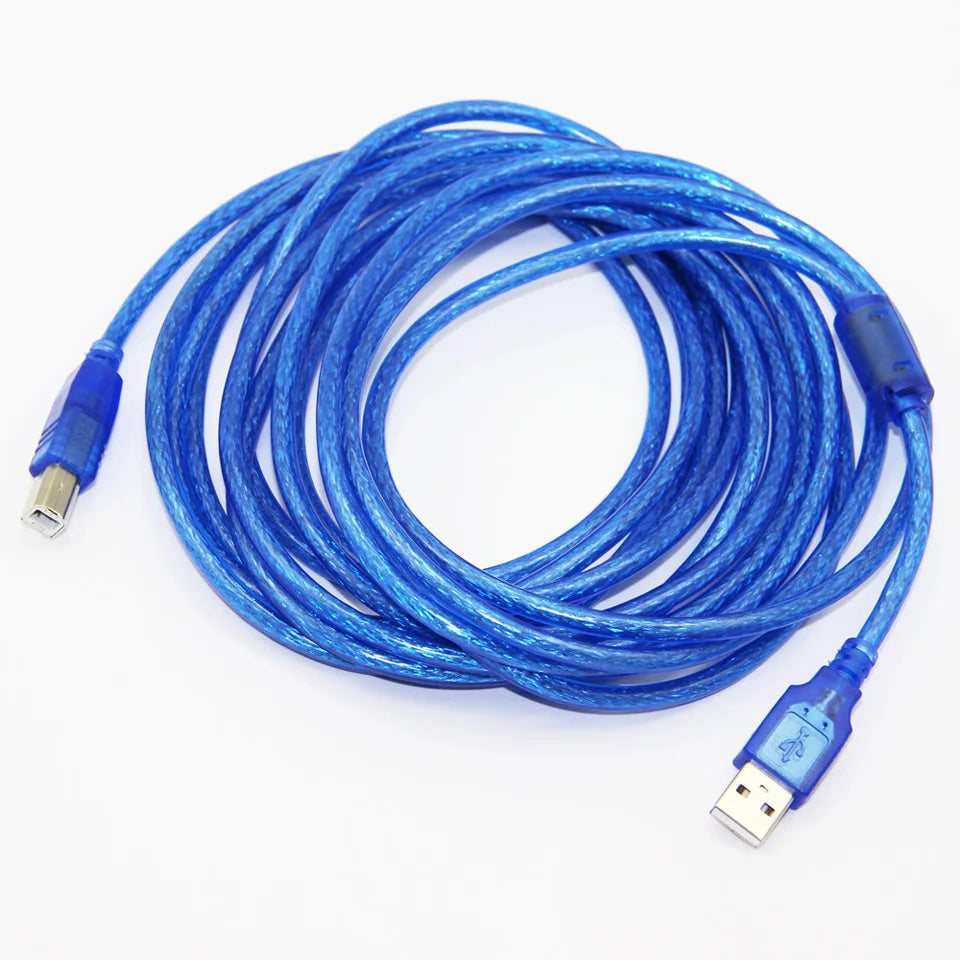 USB-A to USB-B high-speed data cable