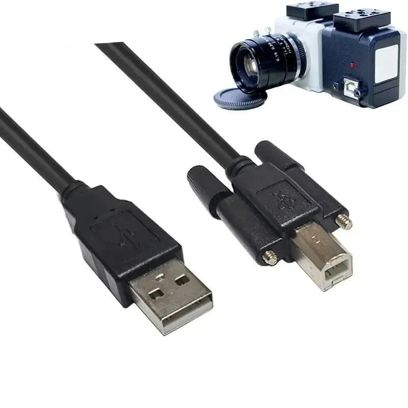 USB 2.0 Type A to Type B panel mount printer cable