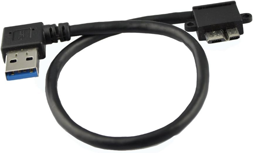 USB 3.0 A to Micro B left angle cable