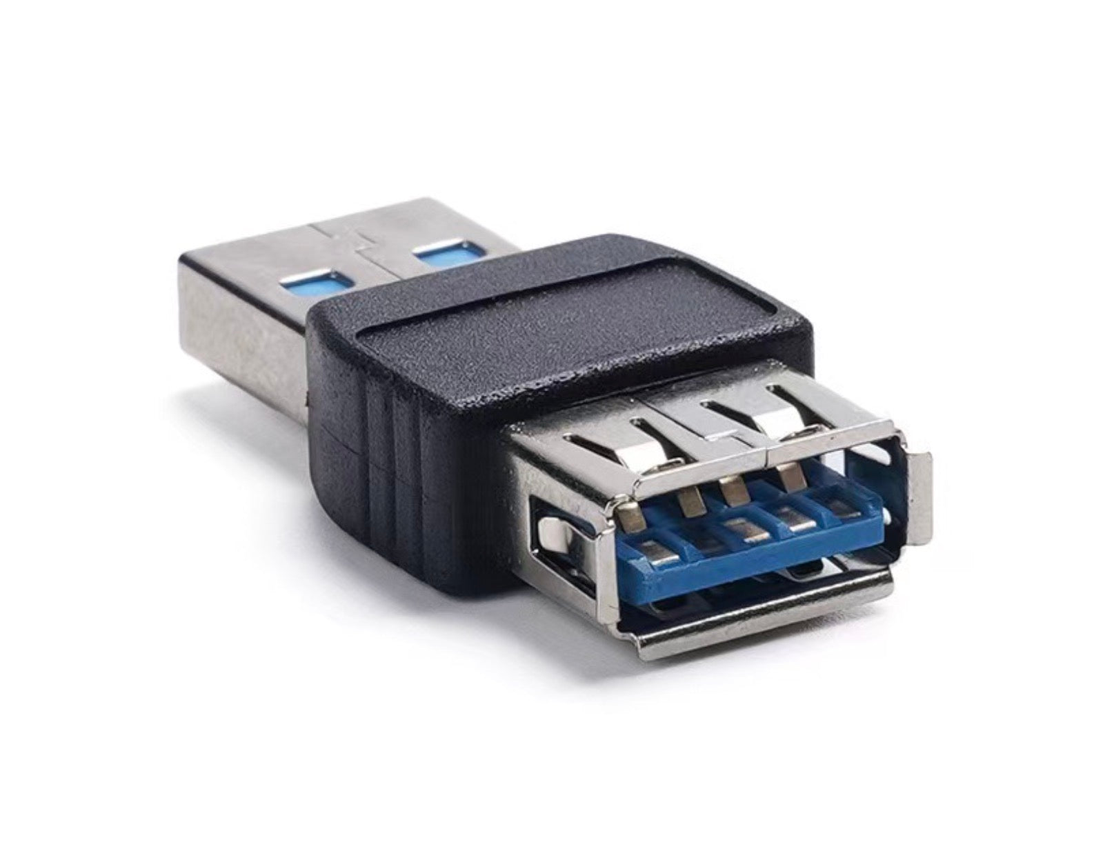 USB adapter with multiple ports on a white background