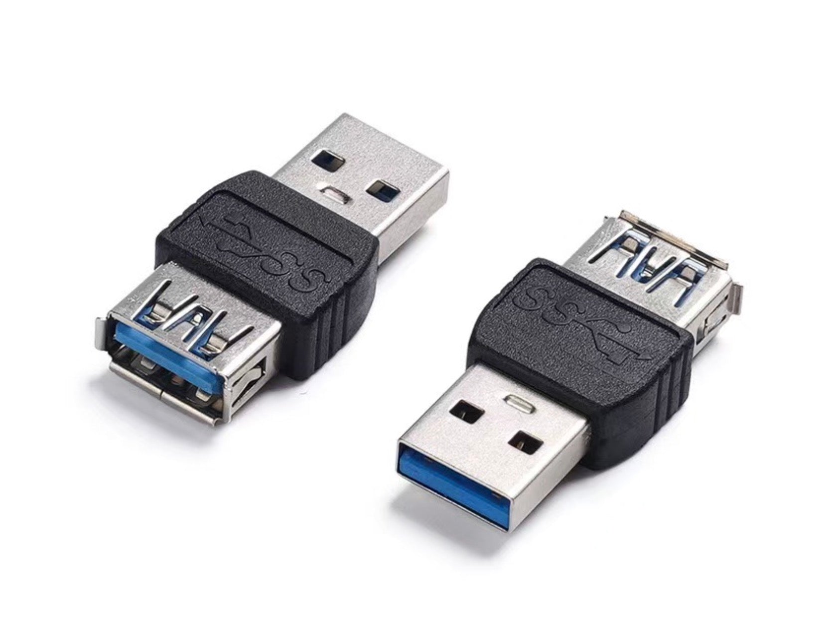Two USB 3.0 adapters on a white background