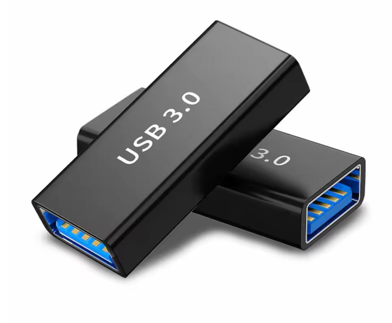 Black USB 3.0 adapter on a white background