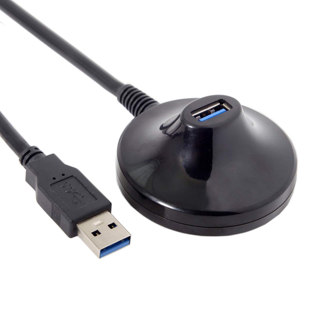 USB 3.0 male to female extension cable with desktop base