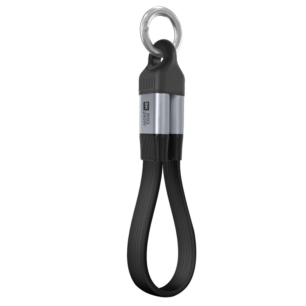 USB-C 80Gbps 240W portable keychain cable