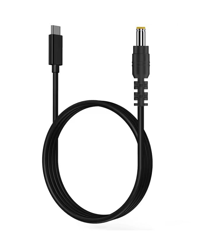 USB C female to DC 5.5 x 2.5mm 5525 power charging cable for LED lamp